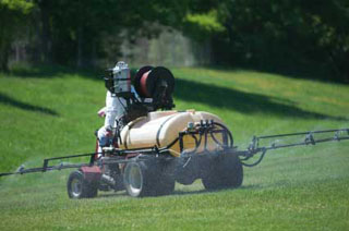 spraying